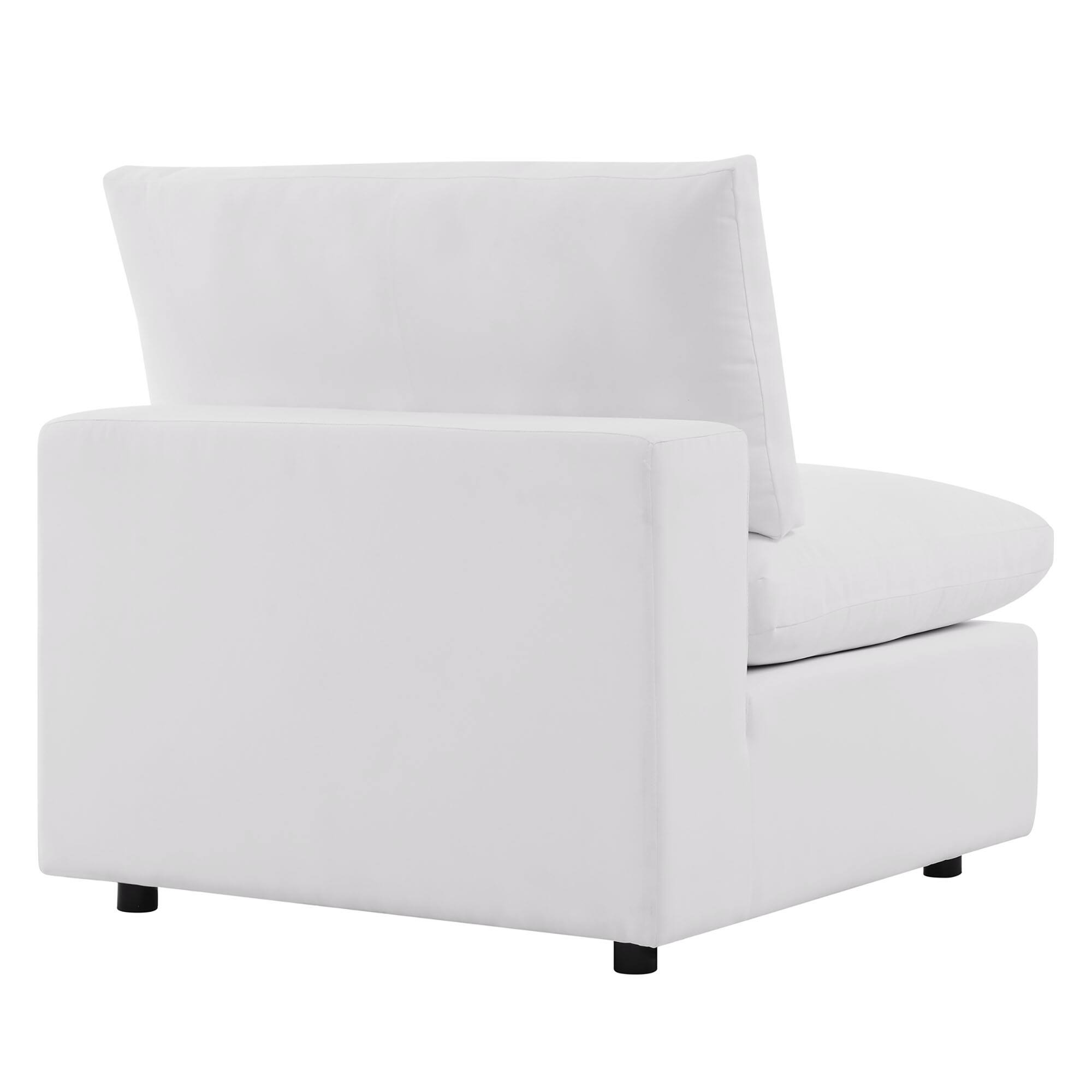 Alt View 4. Modway - Commix 5-Piece Outdoor Patio Sectional Sofa by Modway - White.