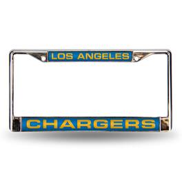 Rico Industries - Los Angeles LA Football Chargers Chrome Metal Laser Cut License Plate Frame - Multi