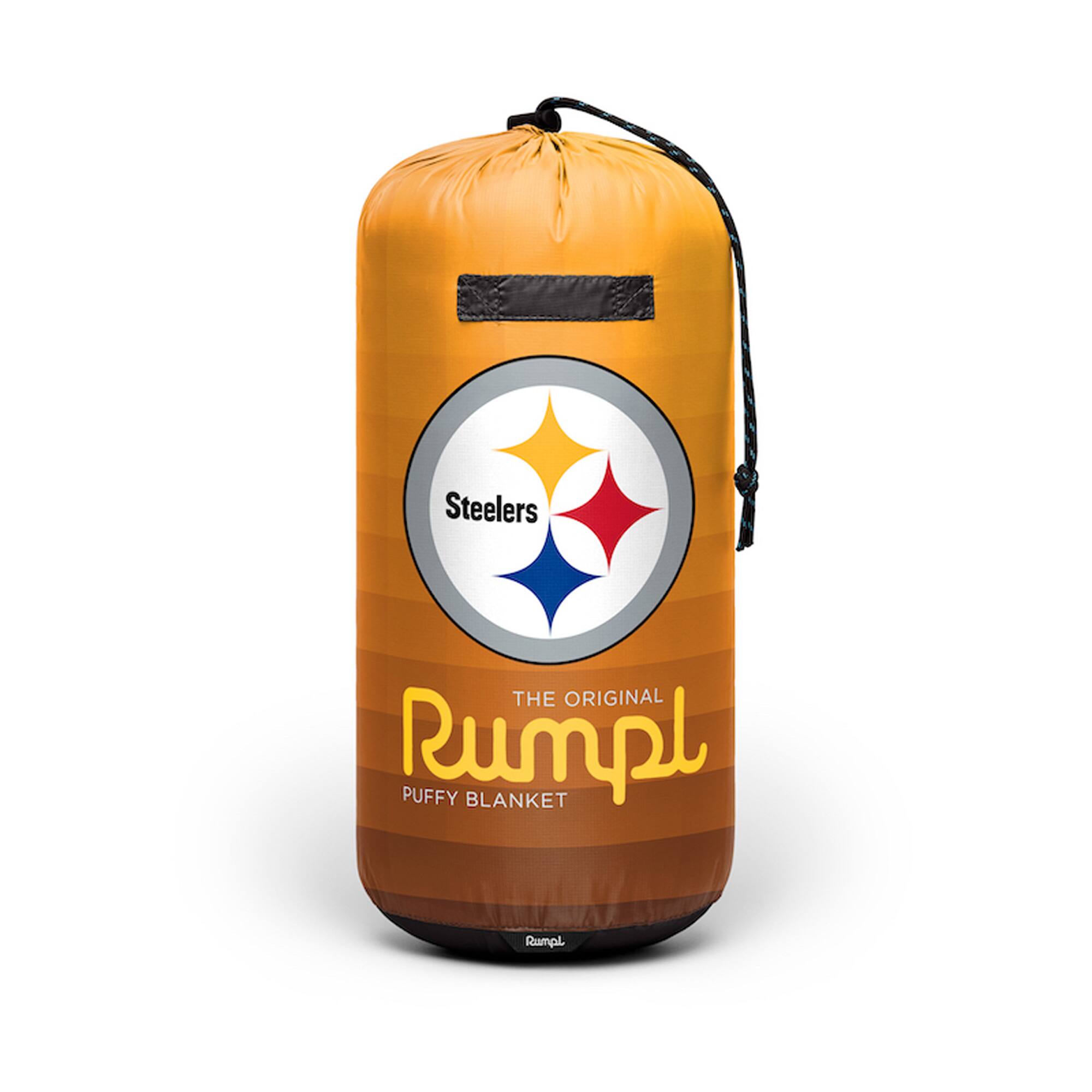 Steelers  
THE ORIGINAL  
Rumpl  
PUFFY BLANKET