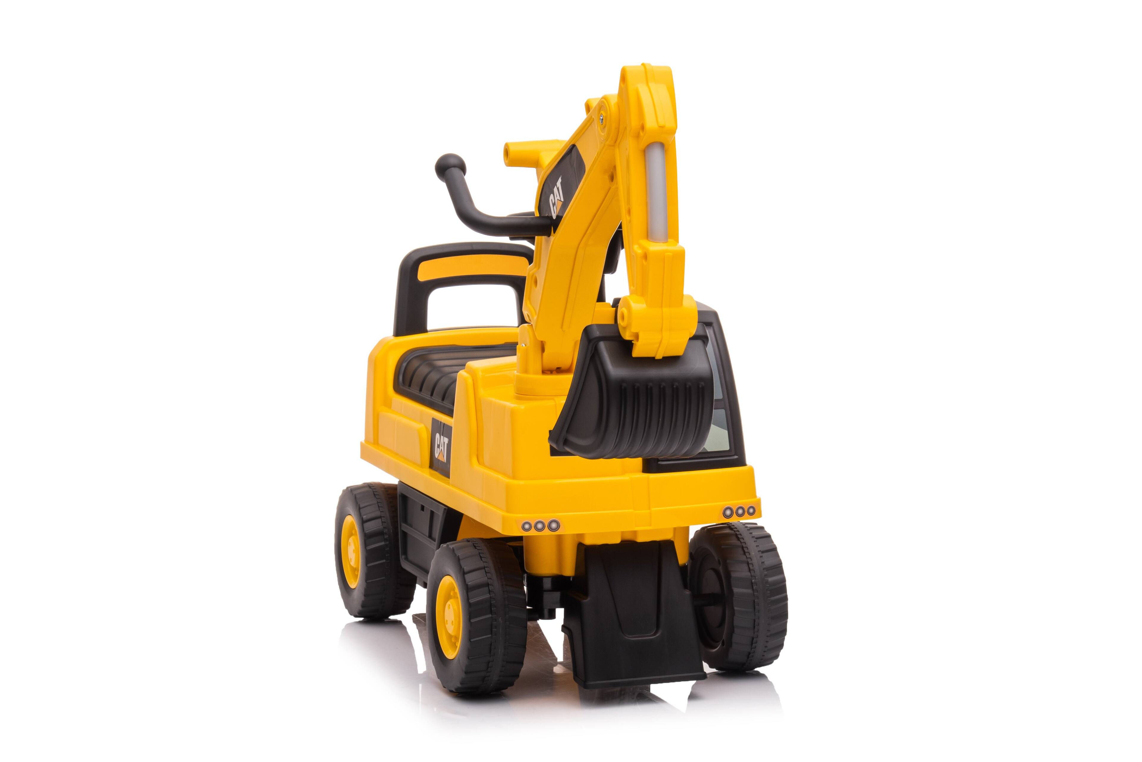 Alt View 12. Best Rideon Cars - CAT Excavator Foot to Floor Yellow - Yellow.