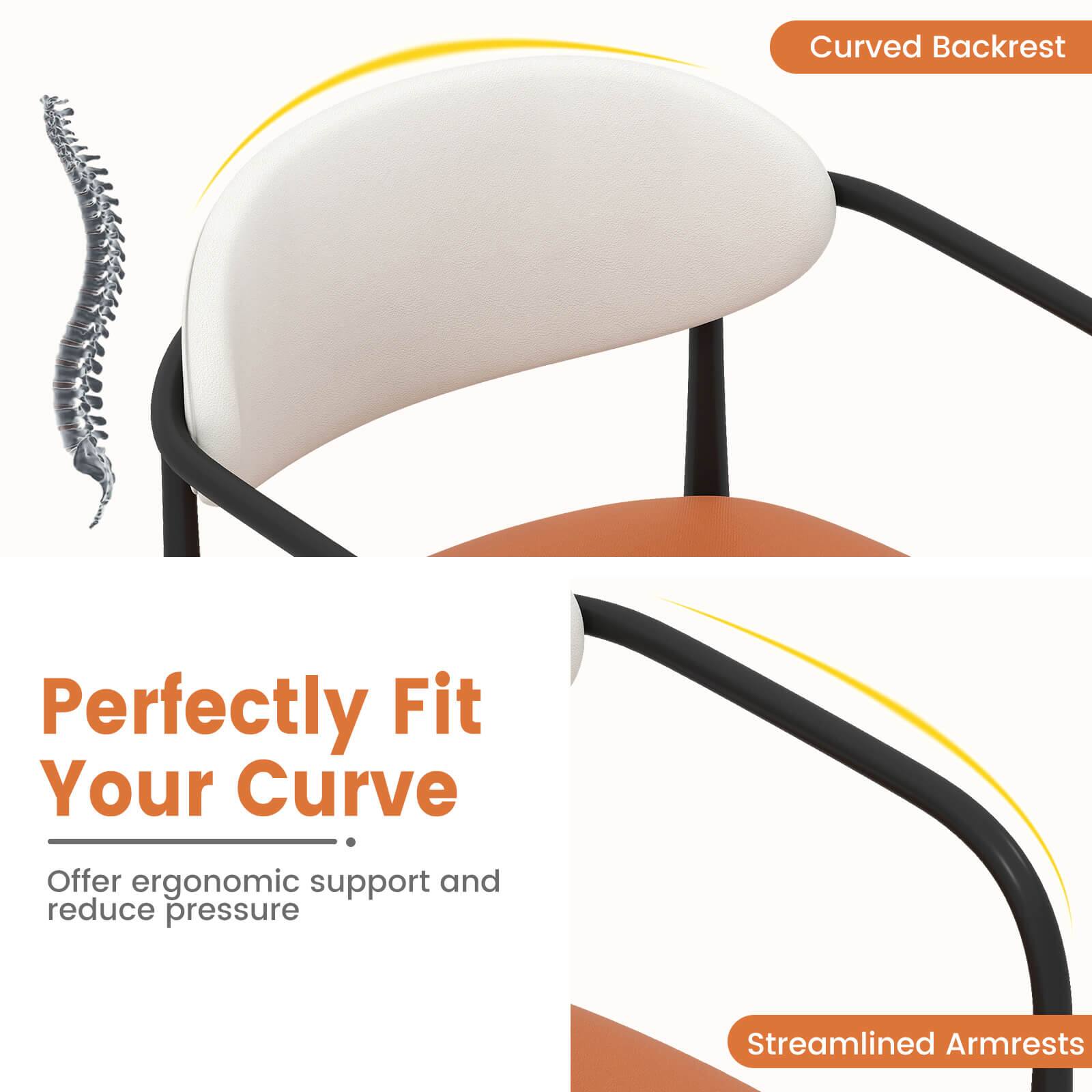 Curved Backrest

Perfectly Fit Your Curve

Offer ergonomic support and reduce pressure

Streamlined Armrests