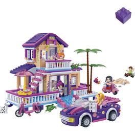BanBao - Trendy Beach Beach House Building Kit (565 pcs) Building Set for Kids