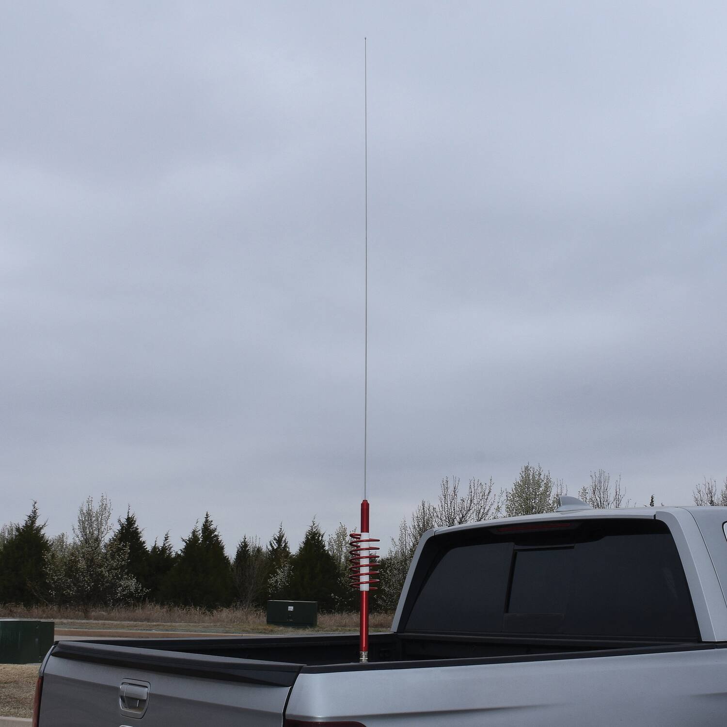 Alt View 8. Tram - Tram WC-6-R WC-6 2,000-Watt WILDCAT Trucker CB Antenna with 6-In. Anodized Aluminum Shaft with Extremely Low SWR - Red.