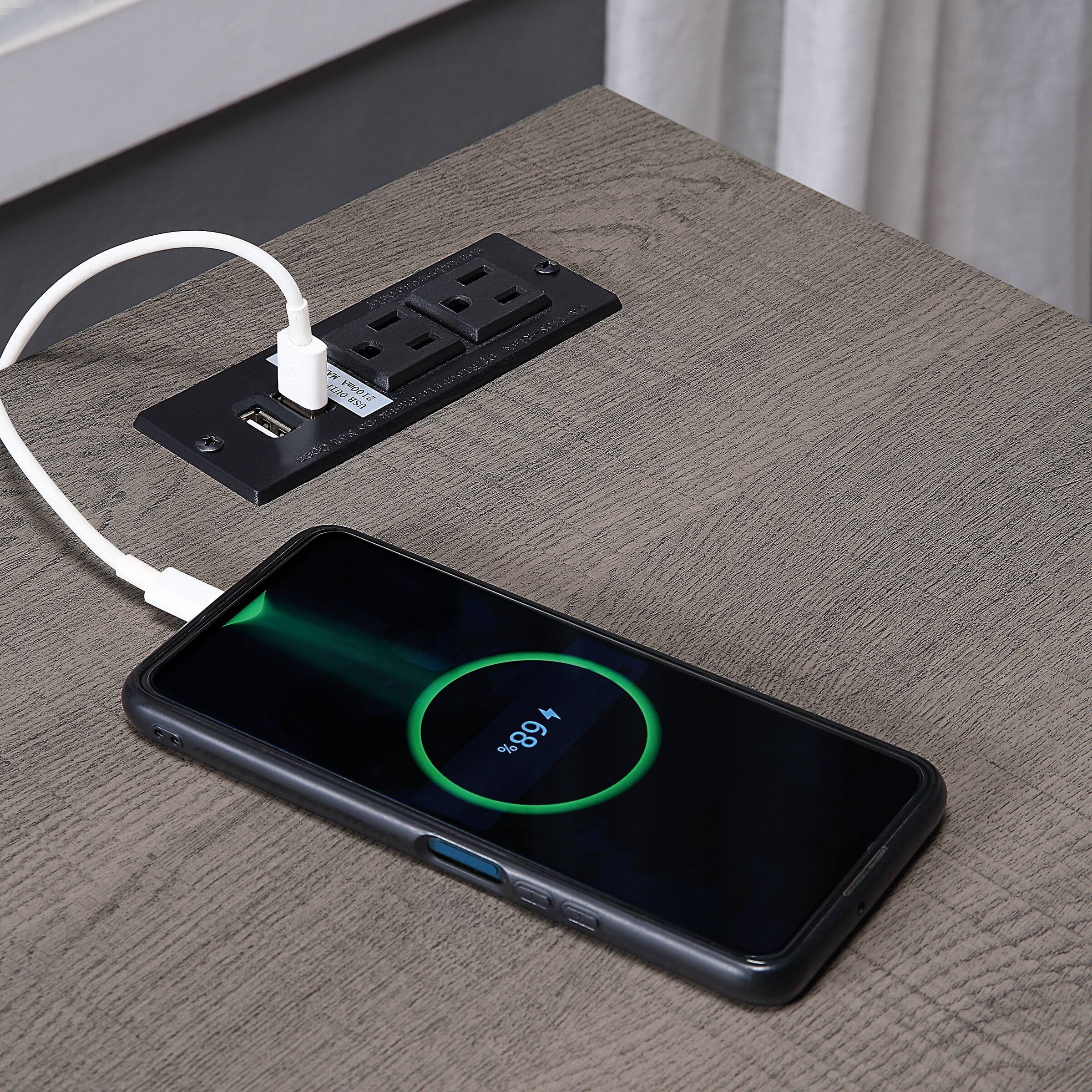 Alt View 16. OSP Home Furnishings - Hagney Lane L-Shape Desk - Farm Oak.