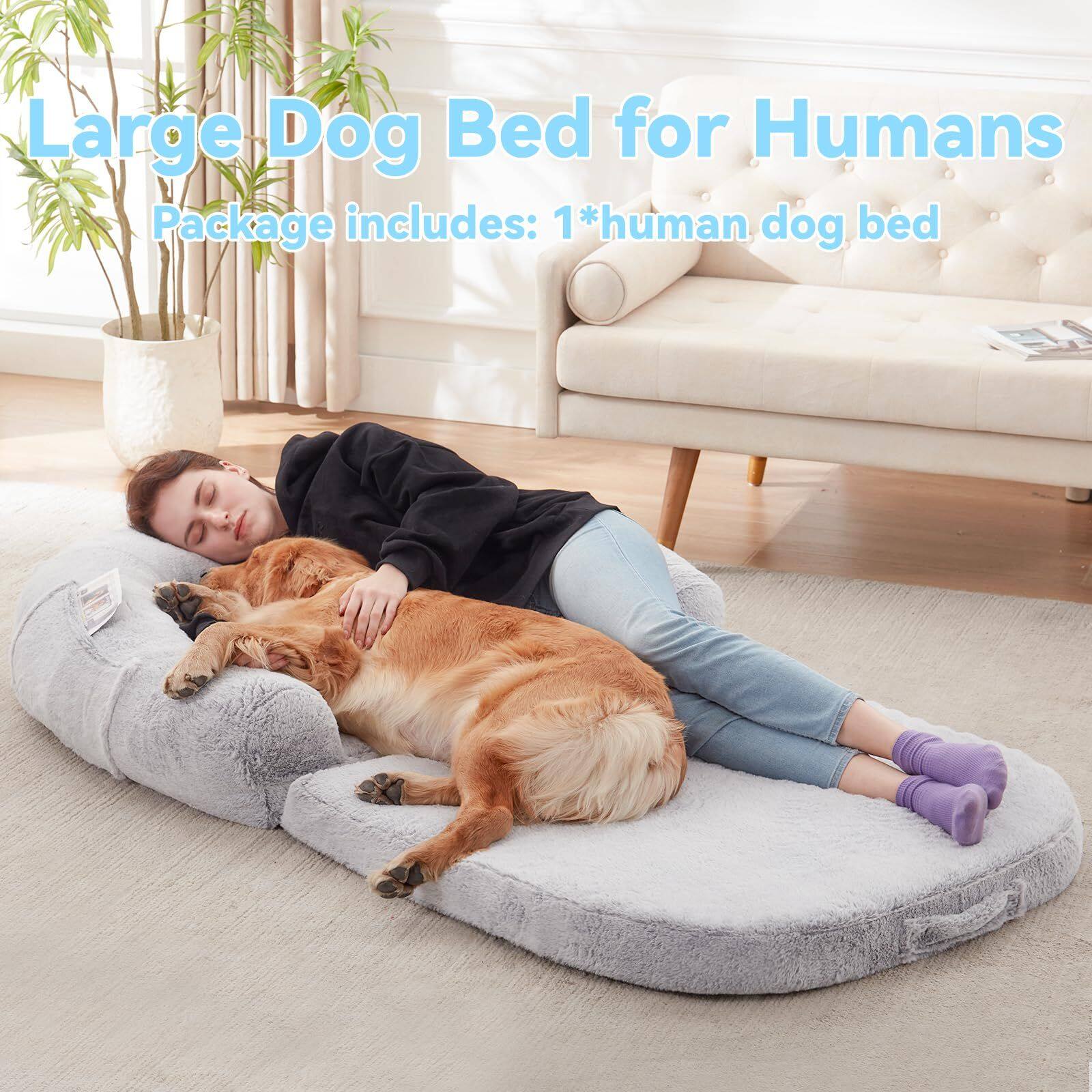 Large Dog Bed for Humans  
Package includes: 1*human dog bed