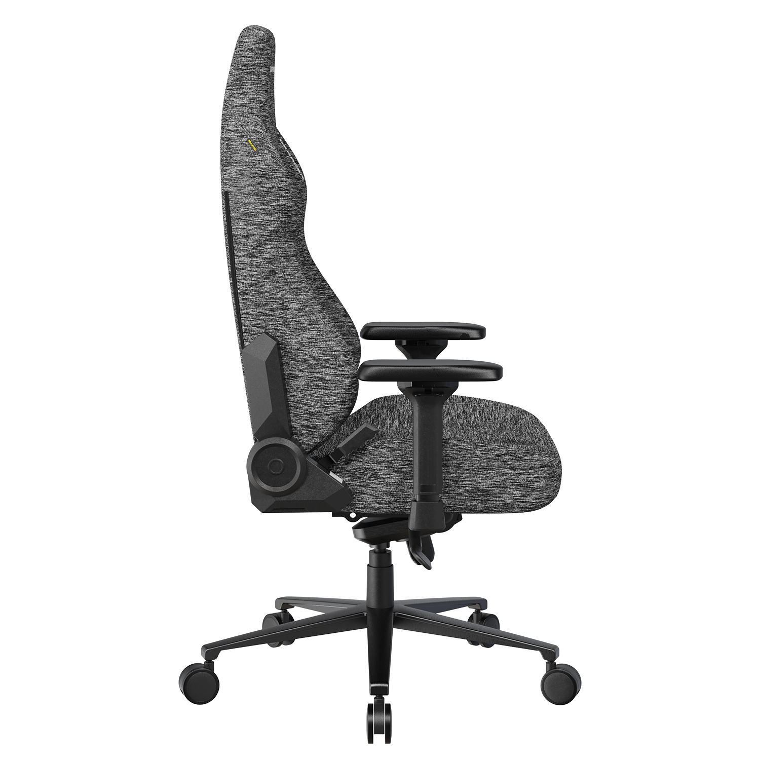 Left. DXRacer - DXRacer Craft XL Series Gaming Chair – Fabric, Gray, Ergonomic Recliner with 4D Armrests & Magnetic Headrest - Gray.
