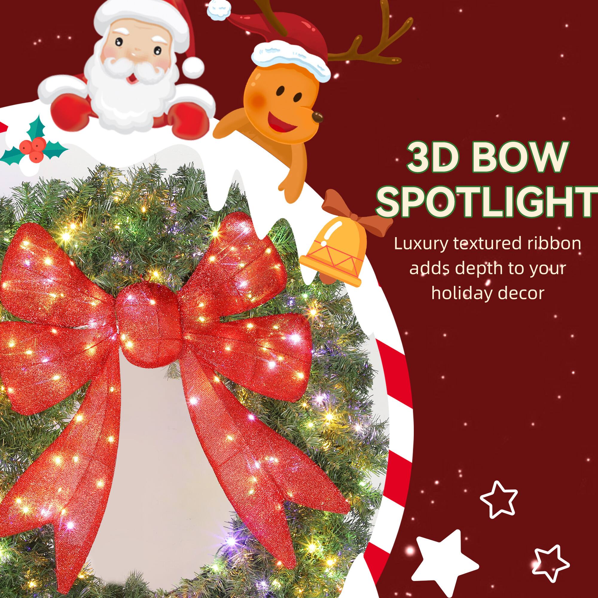 3D BOW SPOTLIGHT  
Luxury textured ribbon adds depth to your holiday decor