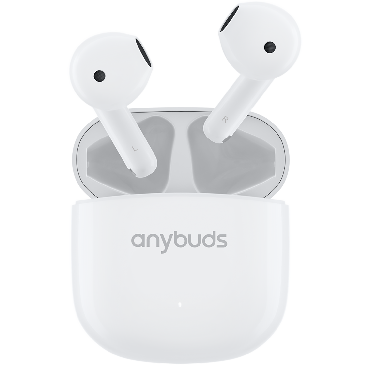 TOZO - Anybuds Fits Bluetooth Wireless Earbuds and Charging Case - White