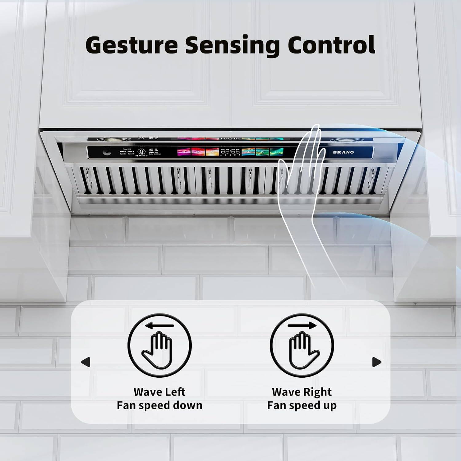 Gesture Sensing Control

Wave Left
Fan speed down

Wave Right
Fan speed up