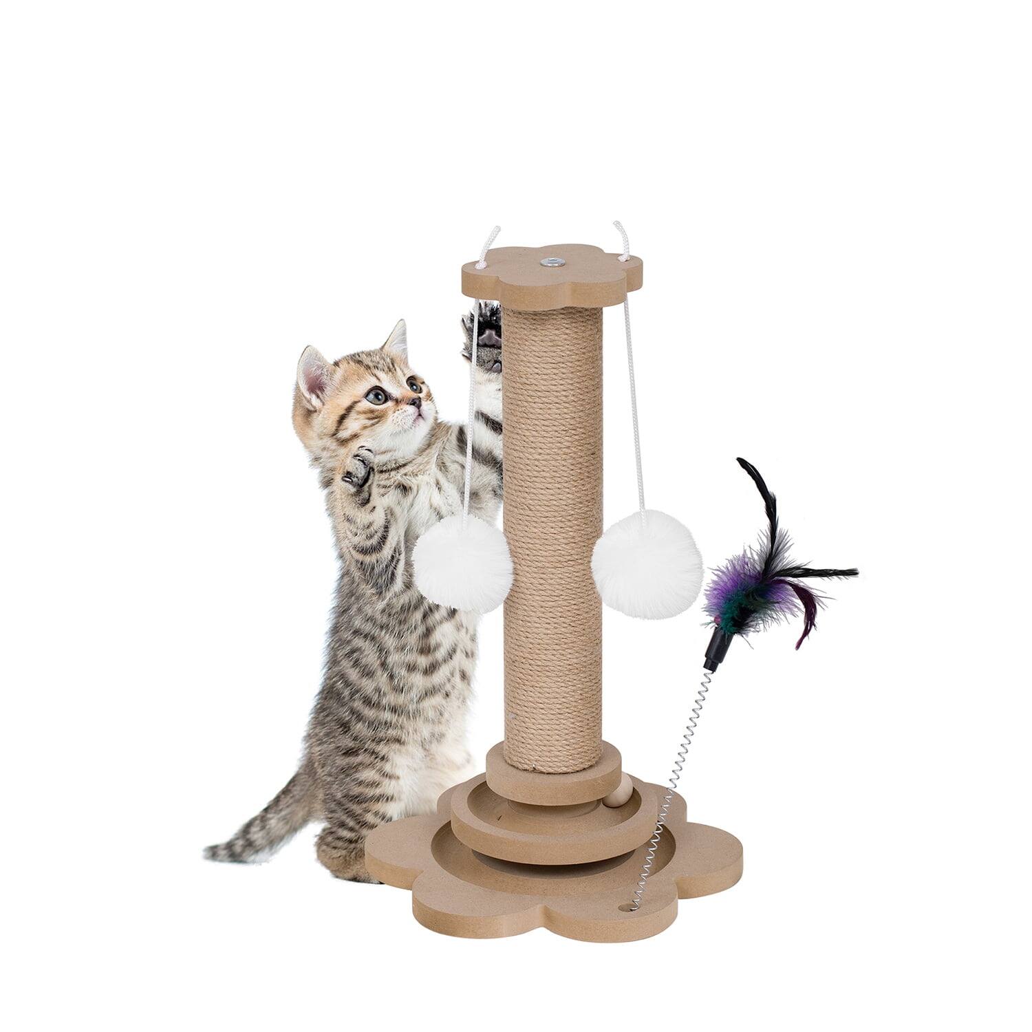 Alt View 6. Pefilos - 68" Cat House for Indoor Cats with Cat Scratcher Bed, Multi-Purpose Storage and Extendable Table.