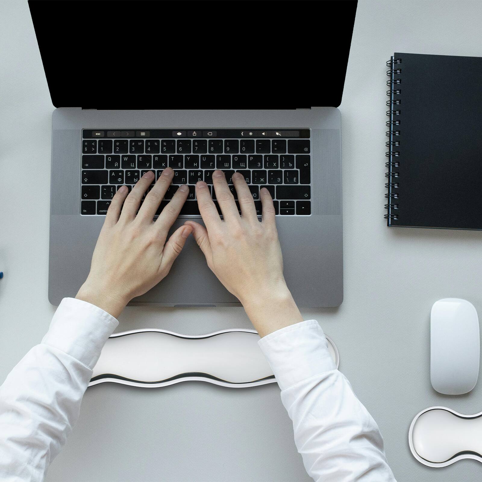 Alt View 5. Unique Bargains - Gel Wrist Rest, Ergonomic Silicone Gel Mouse Pad with Cool Touch Cushion for Computer Laptop Home Office Work (Pad Set) - Black.