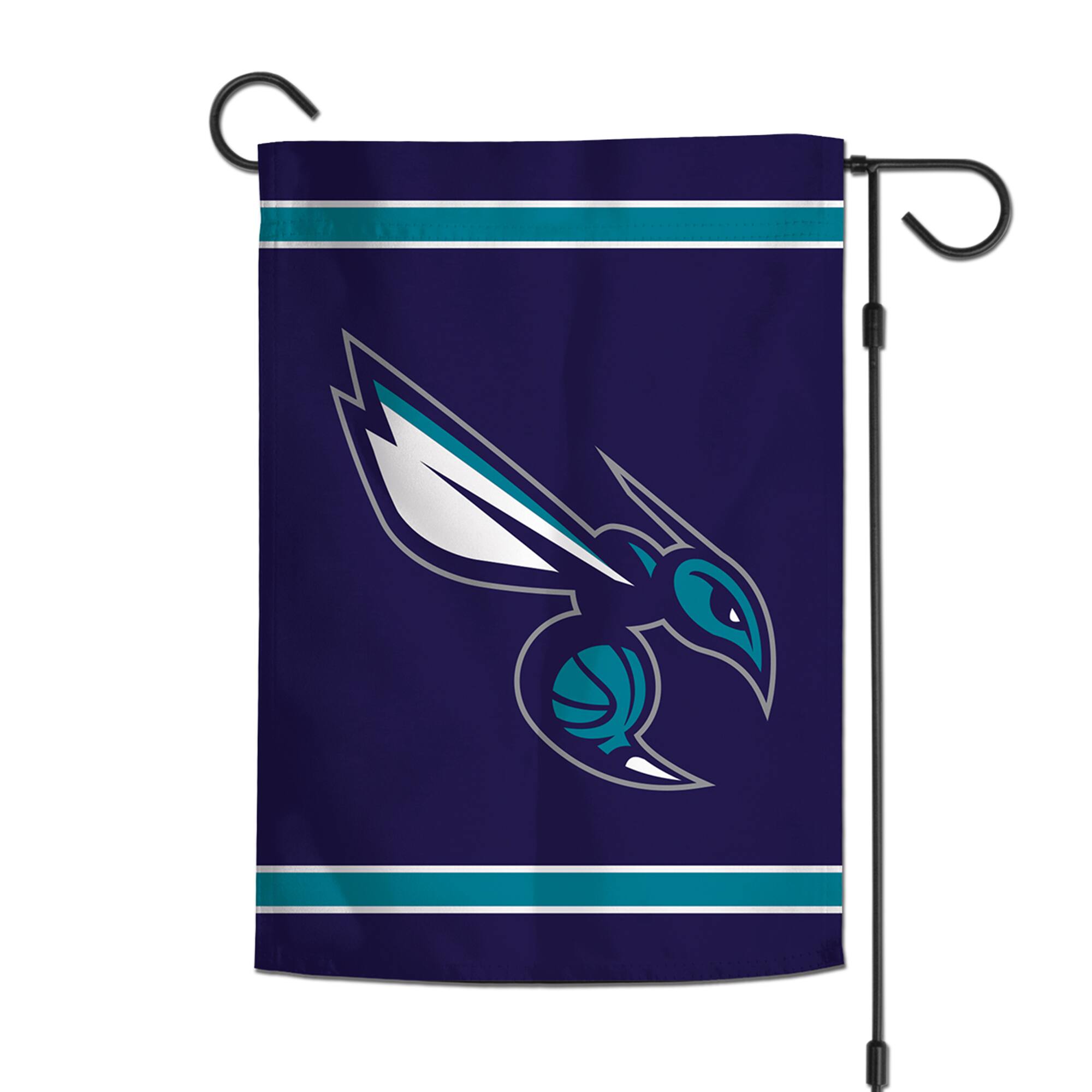 Alt View 1. WinCraft - Charlotte Hornets 12" x 18" Double-Sided Garden Flag - Multicolor.