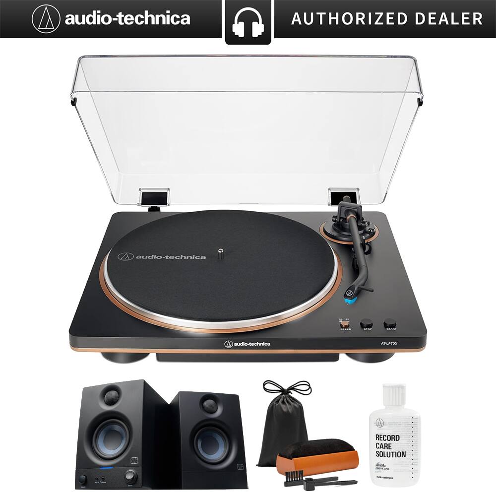 audio-technica AUTHORIZED DEALER  
audio-technica AT-LP60X  
audio-technica RECORD CARE SOLUTION