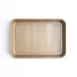 Cuisipro - 13.5 x 9.5-Inch Rectangular Steel Nonstick Roasting Pan - Brown