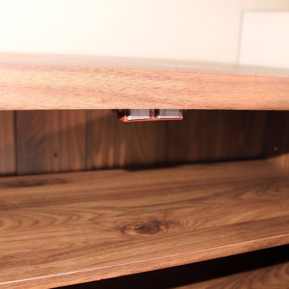 Alt View 3. Loheer - Loheer walnut 6-tier entryway shoe cabinet, wooden modern rack organizer - Walnut.