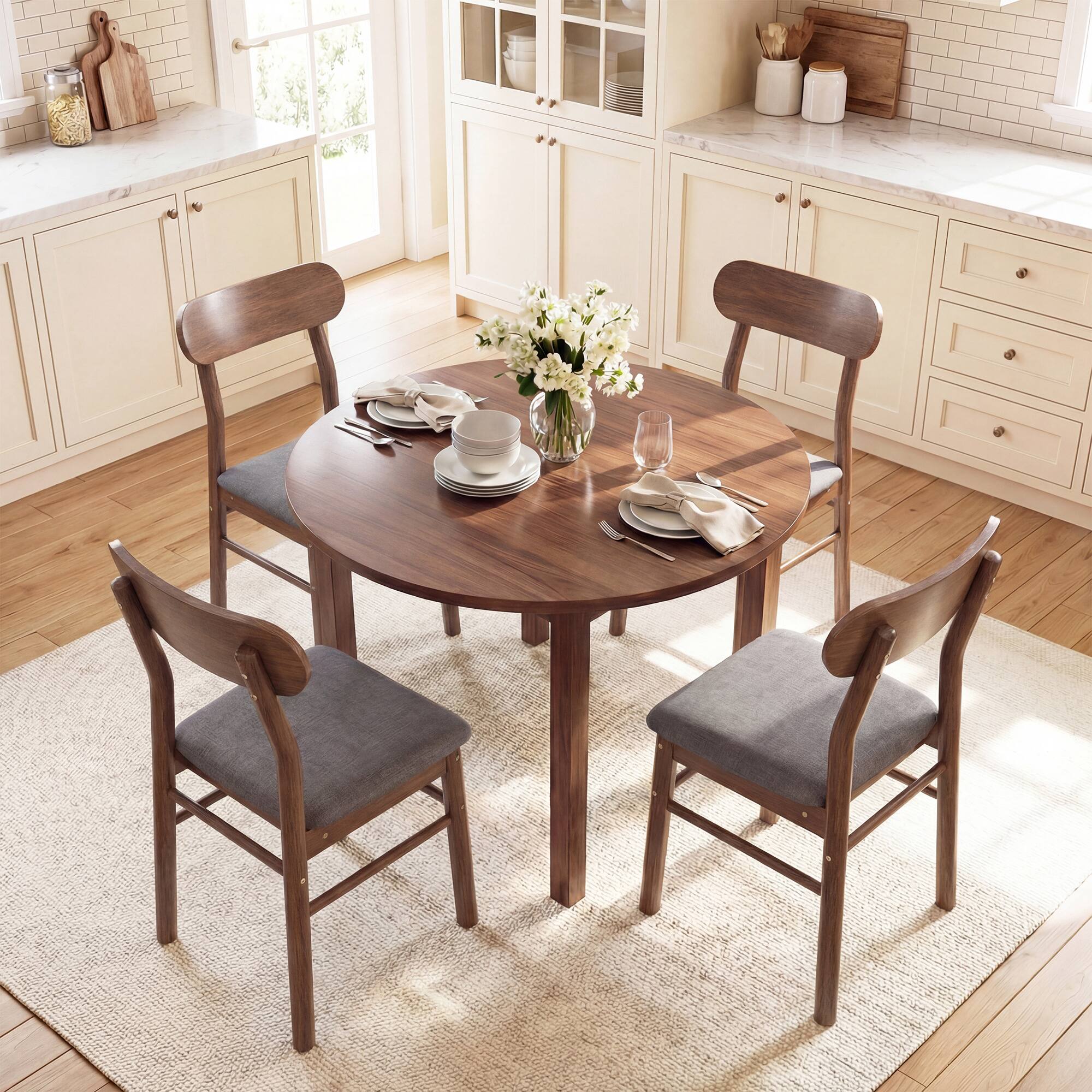 Alt View 8. Homcom - of 2 Dining Chairs - Gray.