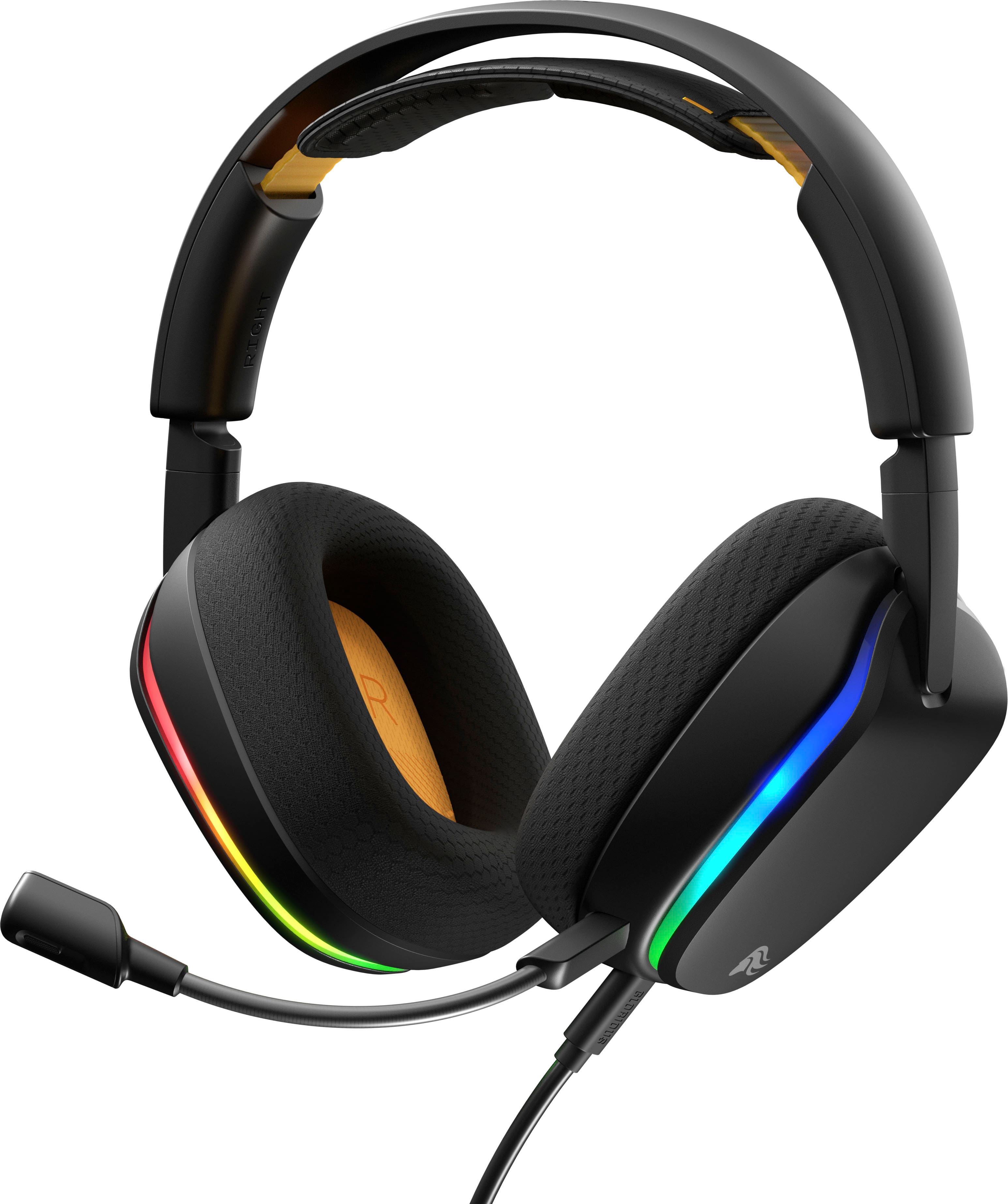 Glorious - GHS Eternal RGB Wired Gaming Headset for PC, PS5, PS4, Switch and Mobile - Black