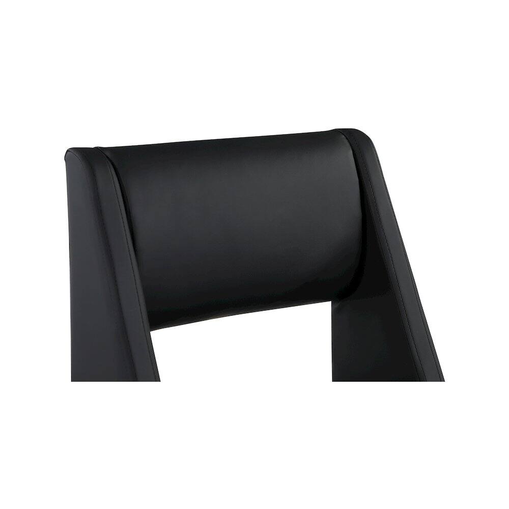 Alt View 3. Meridian Furniture - Jayce Black Vegan Leather Dining Chair, Set of 2 - Black.