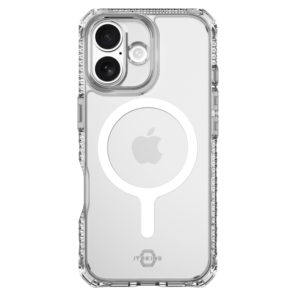 Front. Itskins - HYBRID R // CLEAR MagSafe Case for Apple iPhone 17 - Clear.