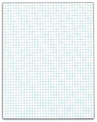 Alt View 1. TOPS - TOPS Graph Pad, 8.5" x 11", Graph, White, 50 Sheets/Pad (TOP 33041) - White.