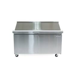 Magic Chef - Commercial 60 in. 15 cu. ft. Mega Top Prep Table Refrigerator in Stainless - Stainless Steel
