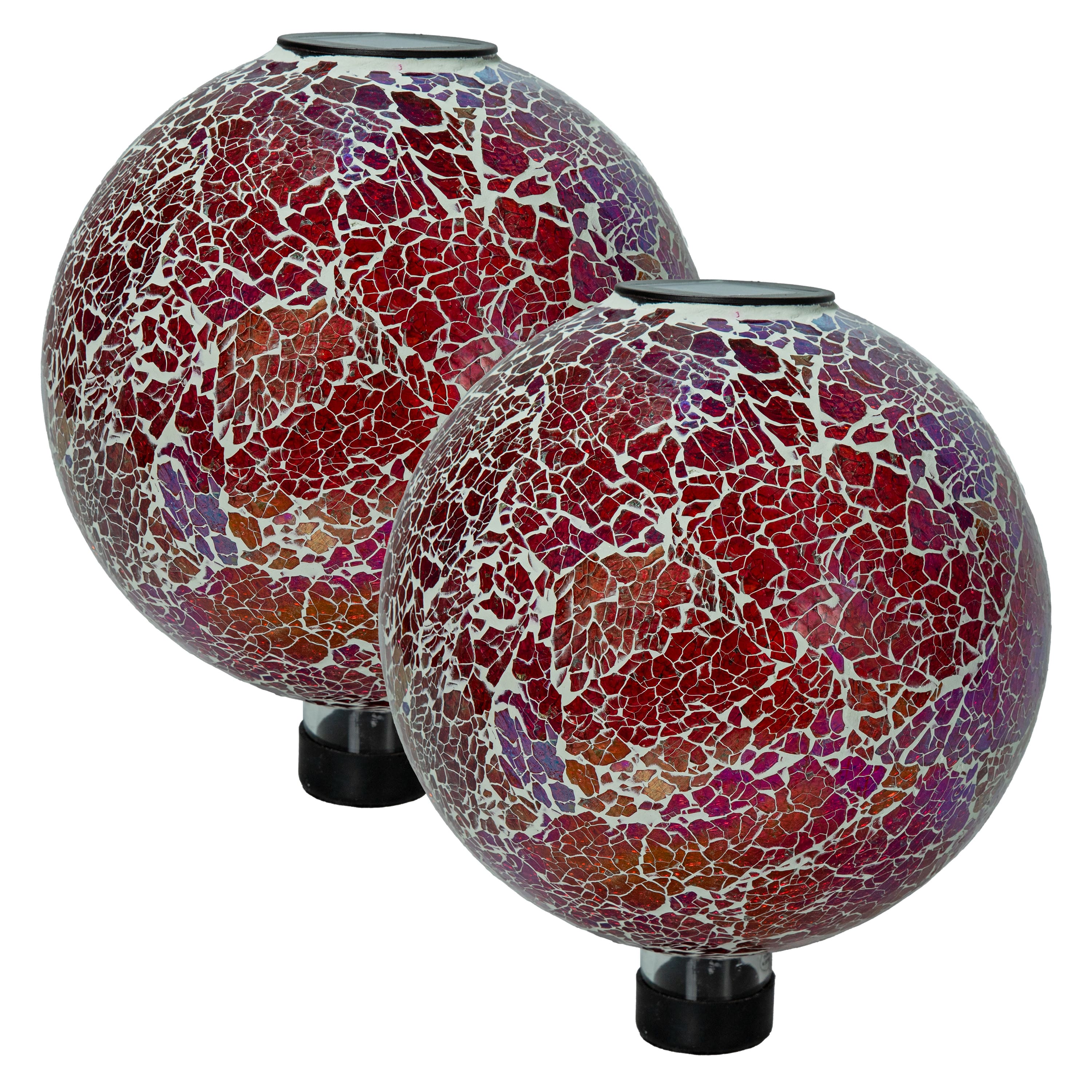 Sunnydaze - Mosaic Gazing Ball with Solar Light - 10 in - 2pk - Pearl Pink price history on PriceWatchPro