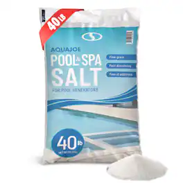 Aqua Joe - 40 Pound Fast Dissolving Pool Spa Salt for Pool Generators, AJ-PS40 - Blue