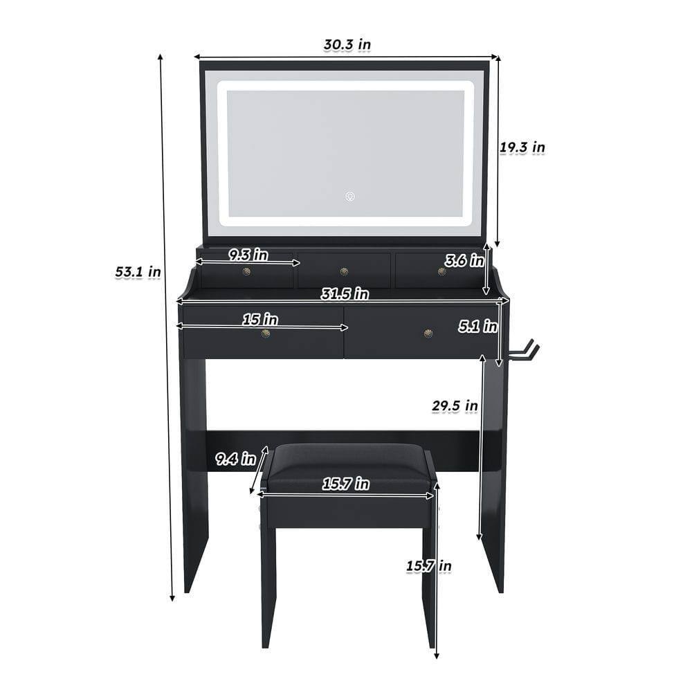 30.3 in  
19.3 in  
53.1 in  
9.3 in  
15 in  
31.5 in  
3.6 in  
5.1 in  
29.5 in  
9.4 in  
15.7 in  
15.7 in