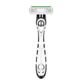 Dazzed Corner - 5-Pack Sensitive Men's Disposable 5-Blade Razors - White
