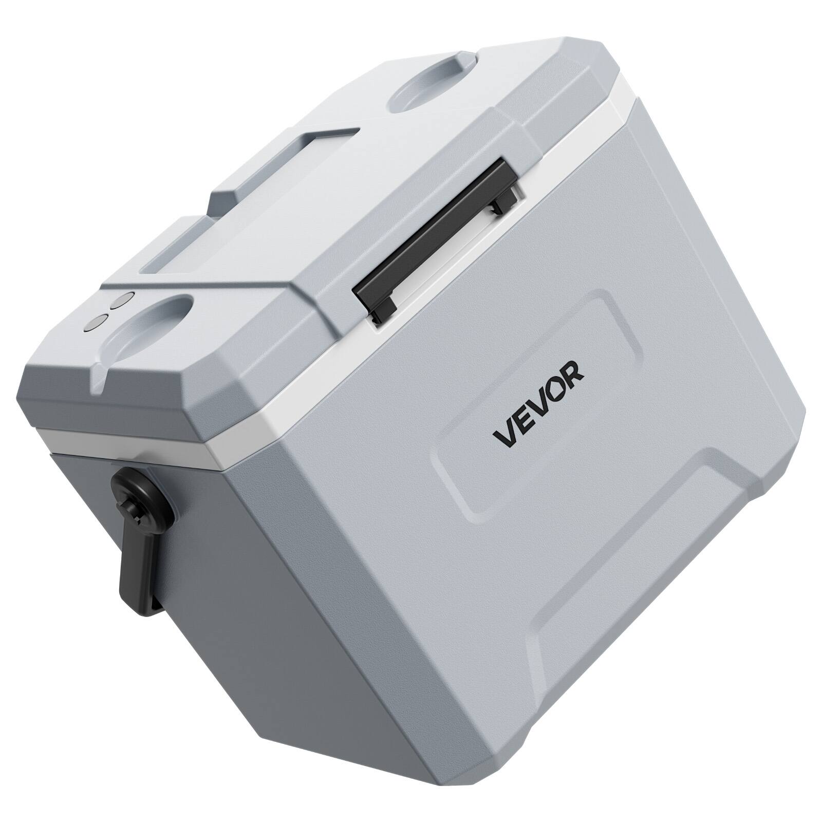 Alt View 5. VEVOR - Hard Cooler, 24QT Portable Cooler, Leak-Resistant Coolbox Keeps Contents Cool for 48 Hours, Insulated Chests - Grey.