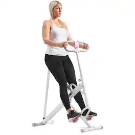 Sunny Health & Fitness - Smart Upright Row-N-Ride® Exerciser - Pink