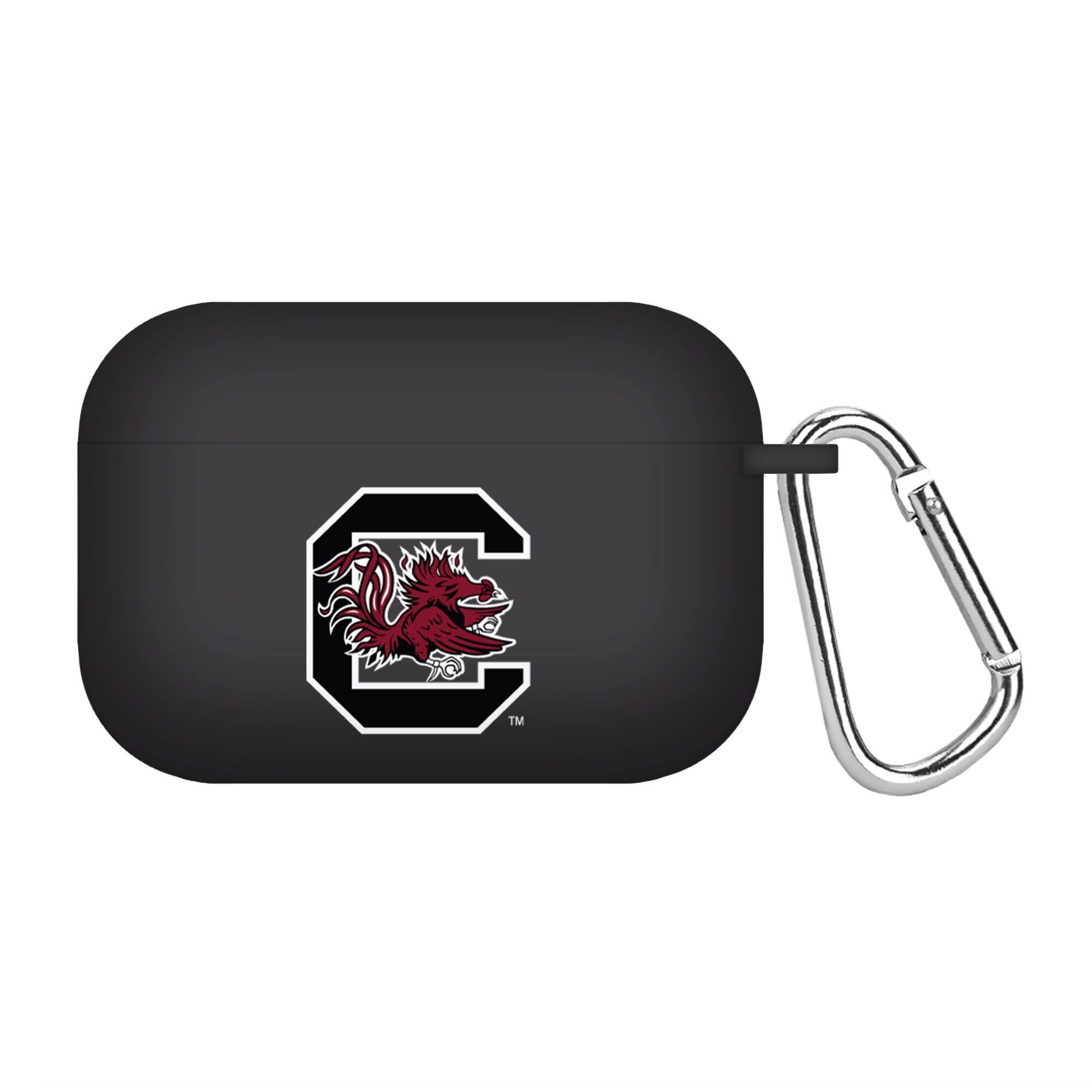 Front. Affinity Bands - Black South Carolina Gamecocks Silicone AirPods Pro Case Cover - Black.
