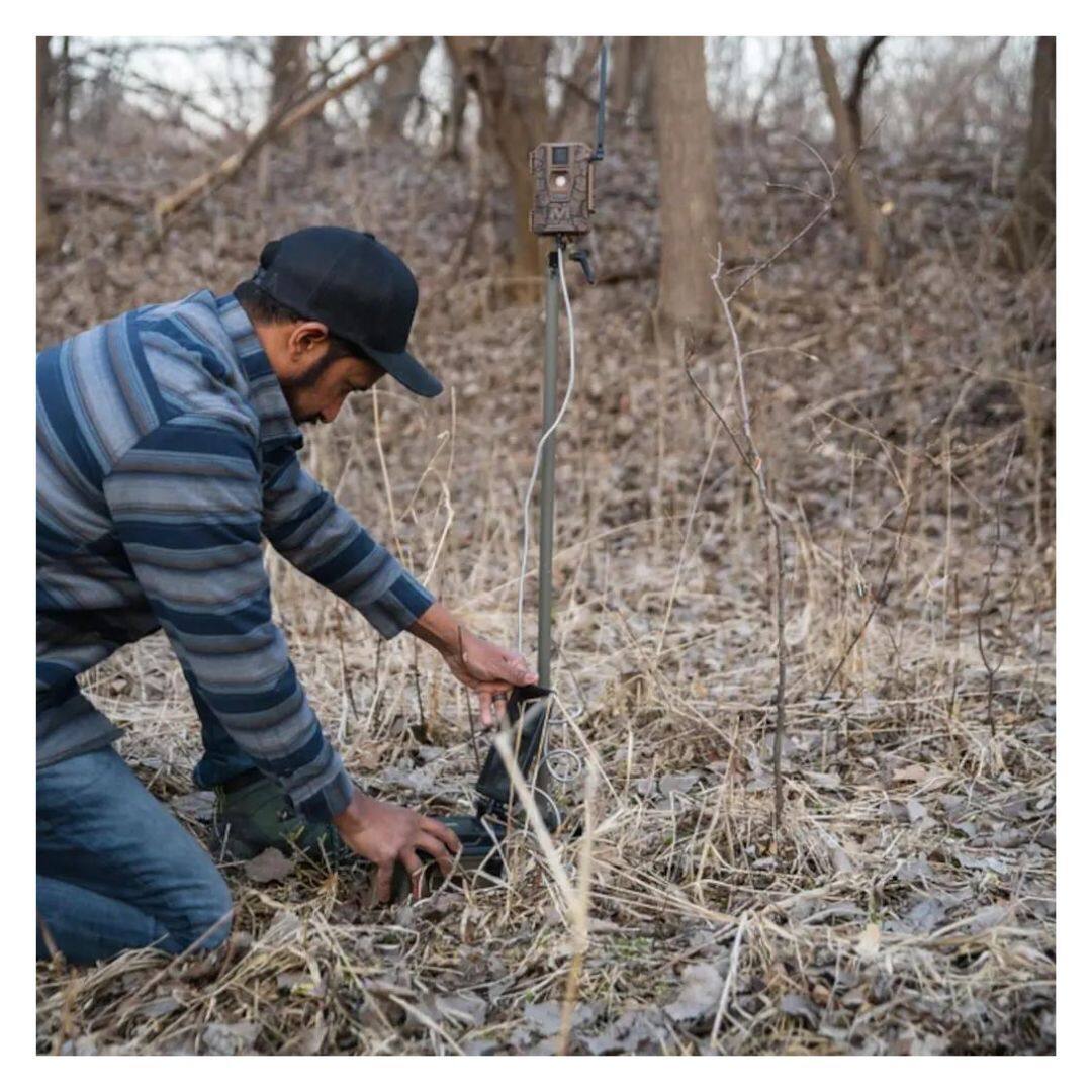 Left. Muddy - Muddy Mitigator Cellular Camera  24Mp  On-Demand Photo Dual Network with Card Viewer 32GB Memory Card and Card Reader.