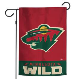 WinCraft - Minnesota Wild 12" x 18" Applique Garden Flag - Multicolor