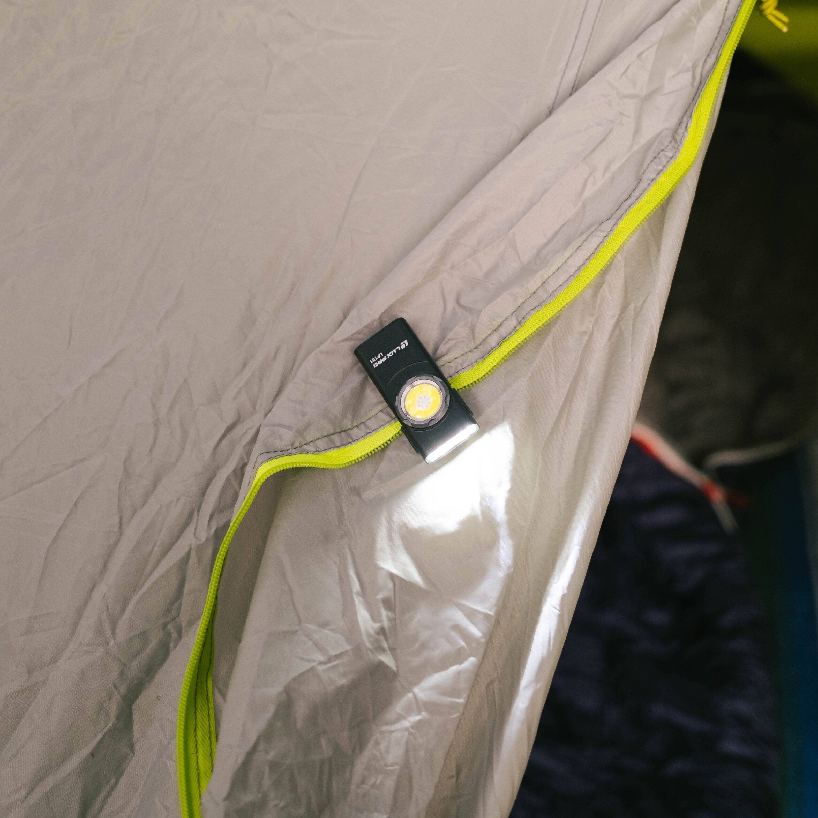 Alt View 2. LUXPRO - Pro Series Rechargeable Hat and Pocket Light, 500 Lumens - Black.