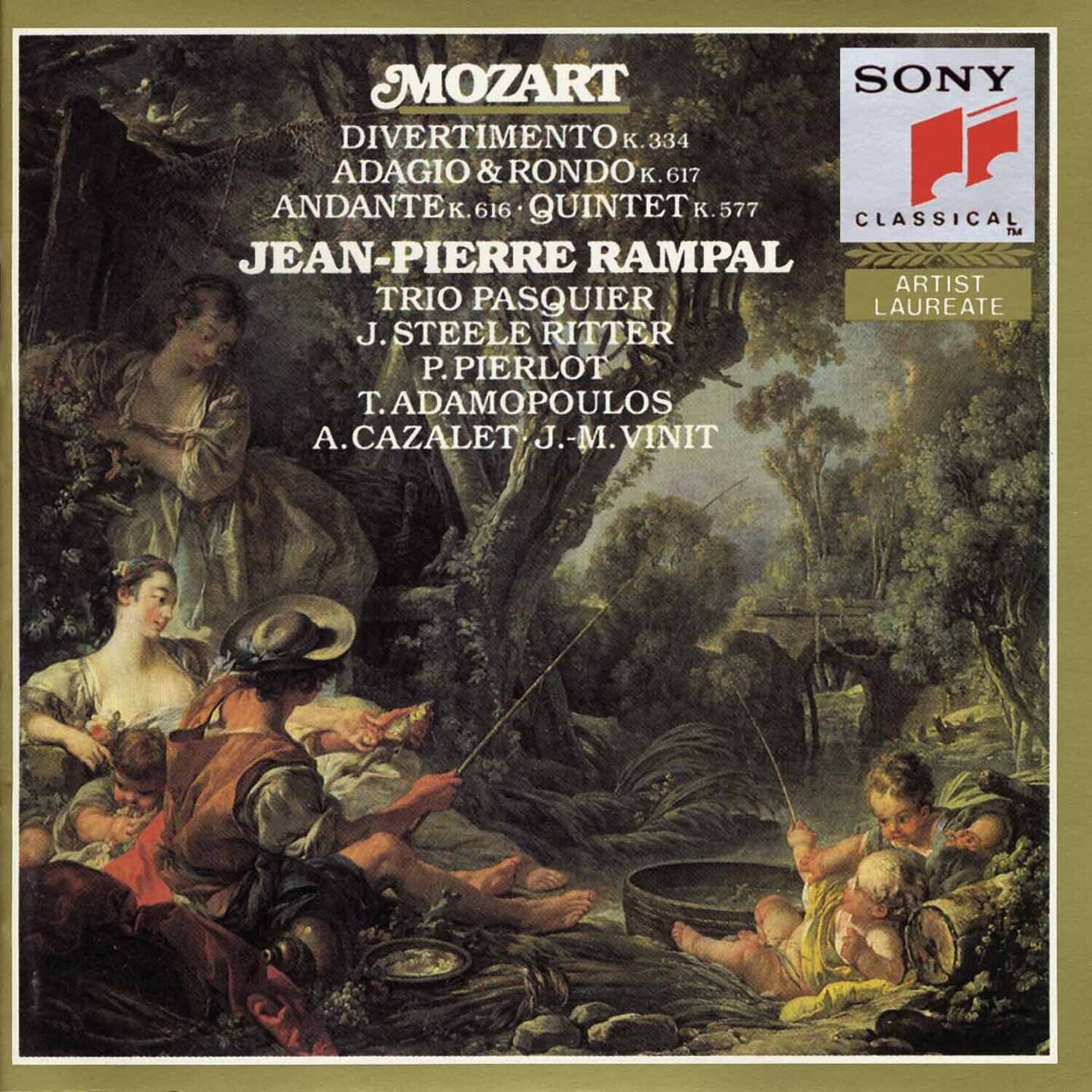 Jean-Pierre Rampal - Divertimento / Quintet / Andante  - COMPACT DISCS