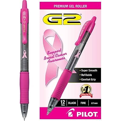 Pilot - G2 BCA Retractable Gel Pens, Fine Point, Black Ink, Dozen (31332) price history on PriceWatchPro