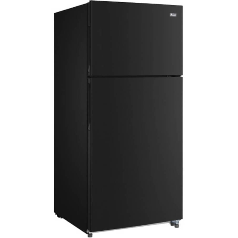 Front. Avanti - Avanti FF18D1B 18.0 Cu. Ft. Black Top-Freezer Refrigerator - Black.