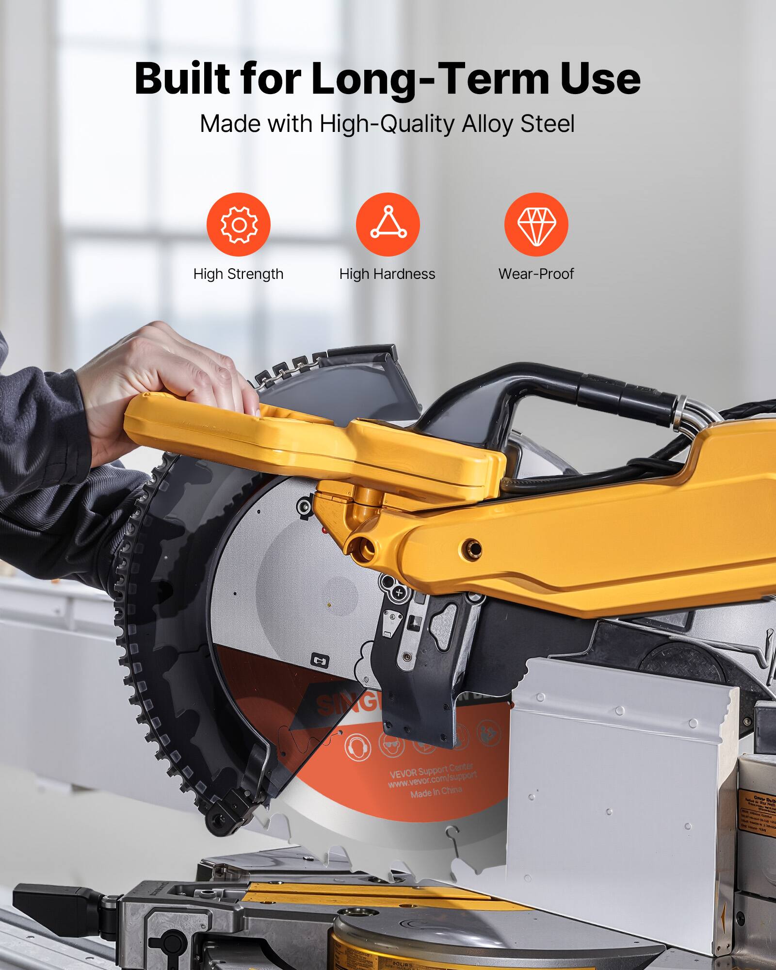 Built for Long-Term Use  
Made with High-Quality Alloy Steel  

- High Strength  
- High Hardness  
- Wear-Proof  

VEVOR Support Center  
www.vevor.com/support  
Made in China