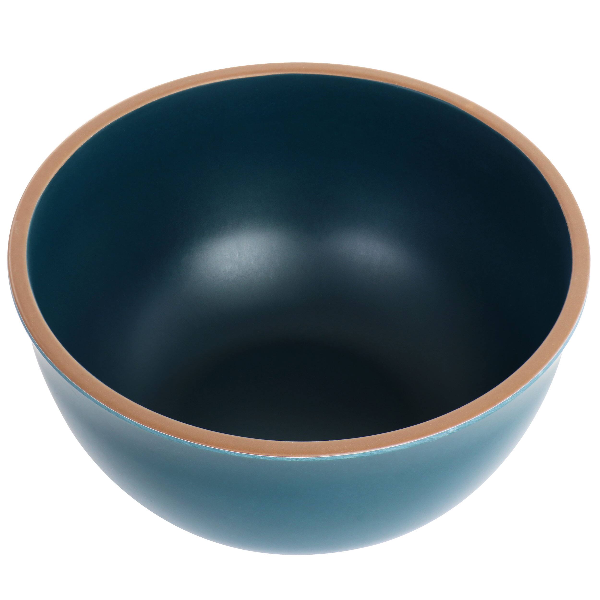 Alt View 2. Gibson - Gibson Home Rockabye 4 Piece Melamine Cereal Bowl Set in Dark Teal - Blue.