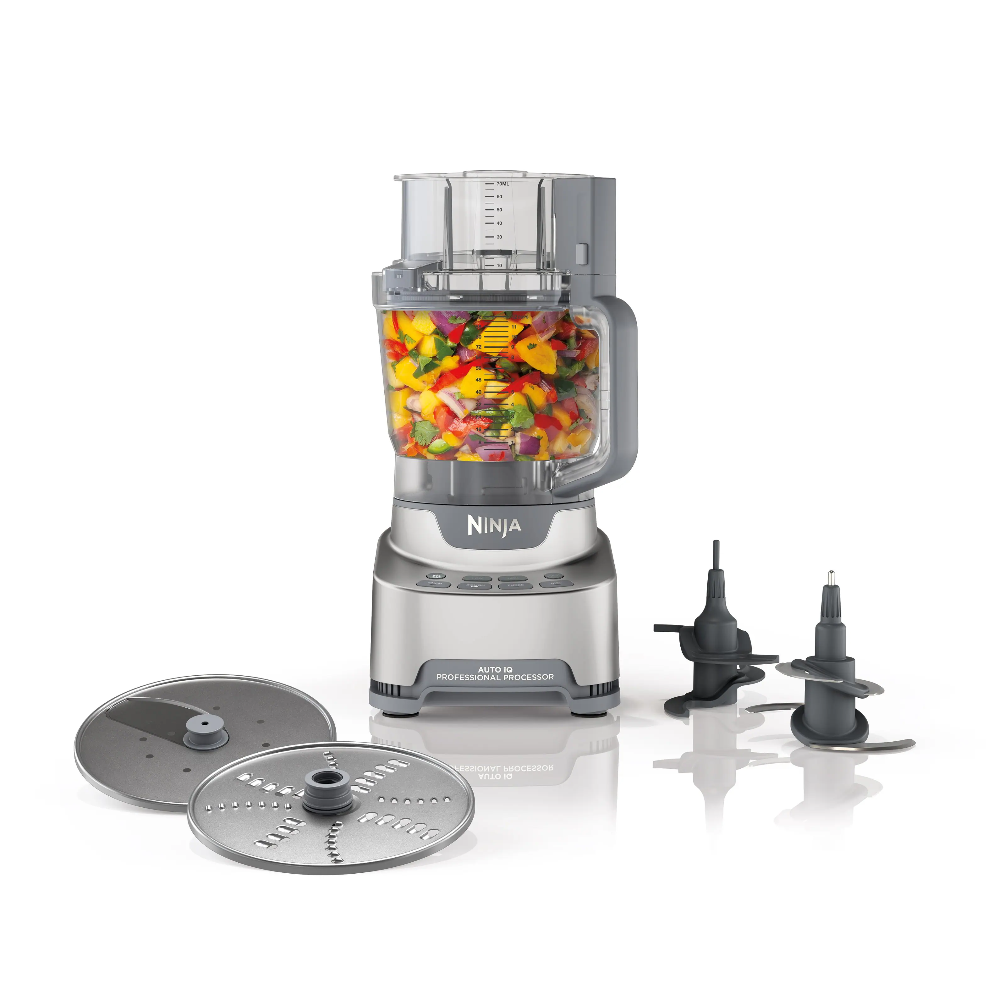 Ninja - Professional 12-Cup XL Food Processor - Platinum Silver