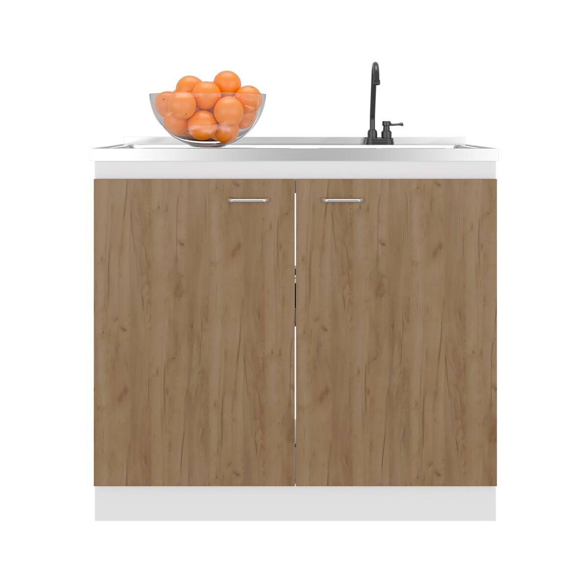 Ropilly Freestanding Utility Sink Cabinet with Faucet, Modern Kitchen ...