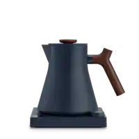 Fellow - Corvo EKG Pro Electric Kettle - Stone Blue and Walnut - Front_Zoom