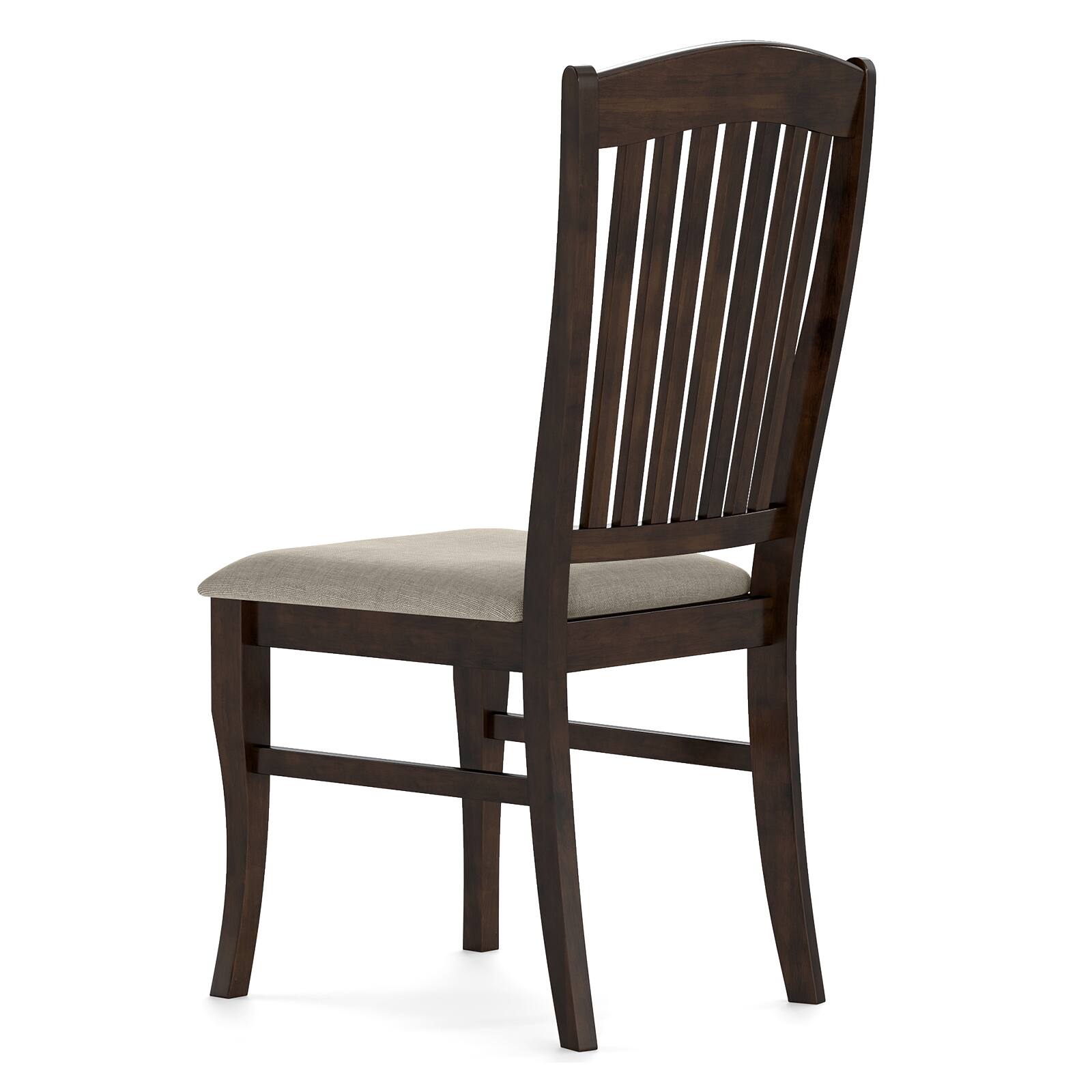 Alt View 8. Gymax - Gymax Dining Chairs Set of 2 w/ Faux Leather Upholstered Seat Rubber Wood Frame - Brown.