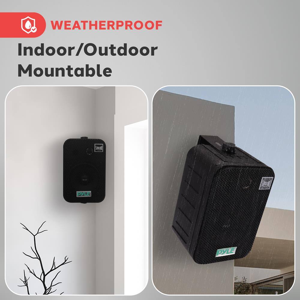 WEATHERPROOF Indoor/Outdoor Mountable PYLE