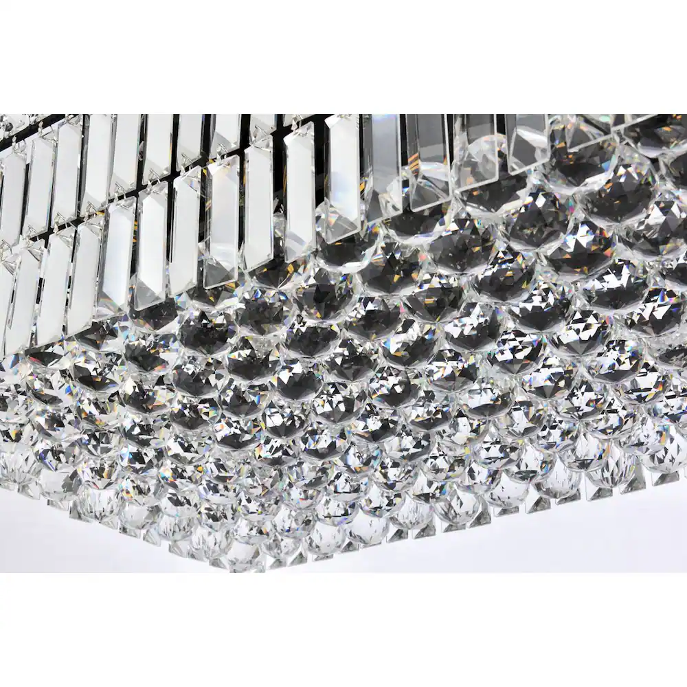 Alt View 1. Elegant Lighting - Maxime 32 Inch Black Chandelier - Black And Clear.