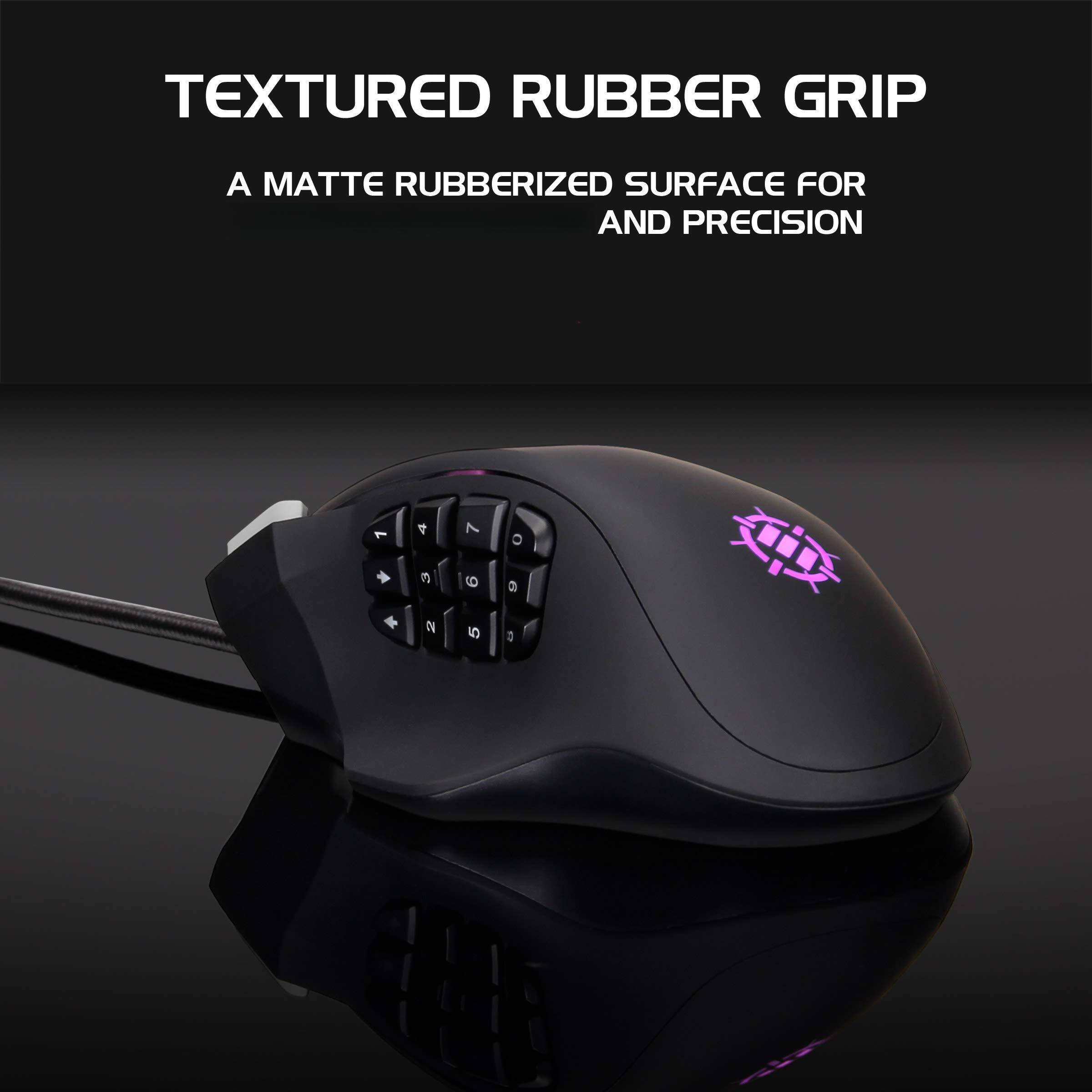 TEXTURED RUBBER GRIP  
A MATTE RUBBERIZED SURFACE FOR AND PRECISION