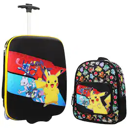 Pokémon - Bioworld Pokemon Character Stripes 2-Pack Luggage Set - Assorted Pre-Pack