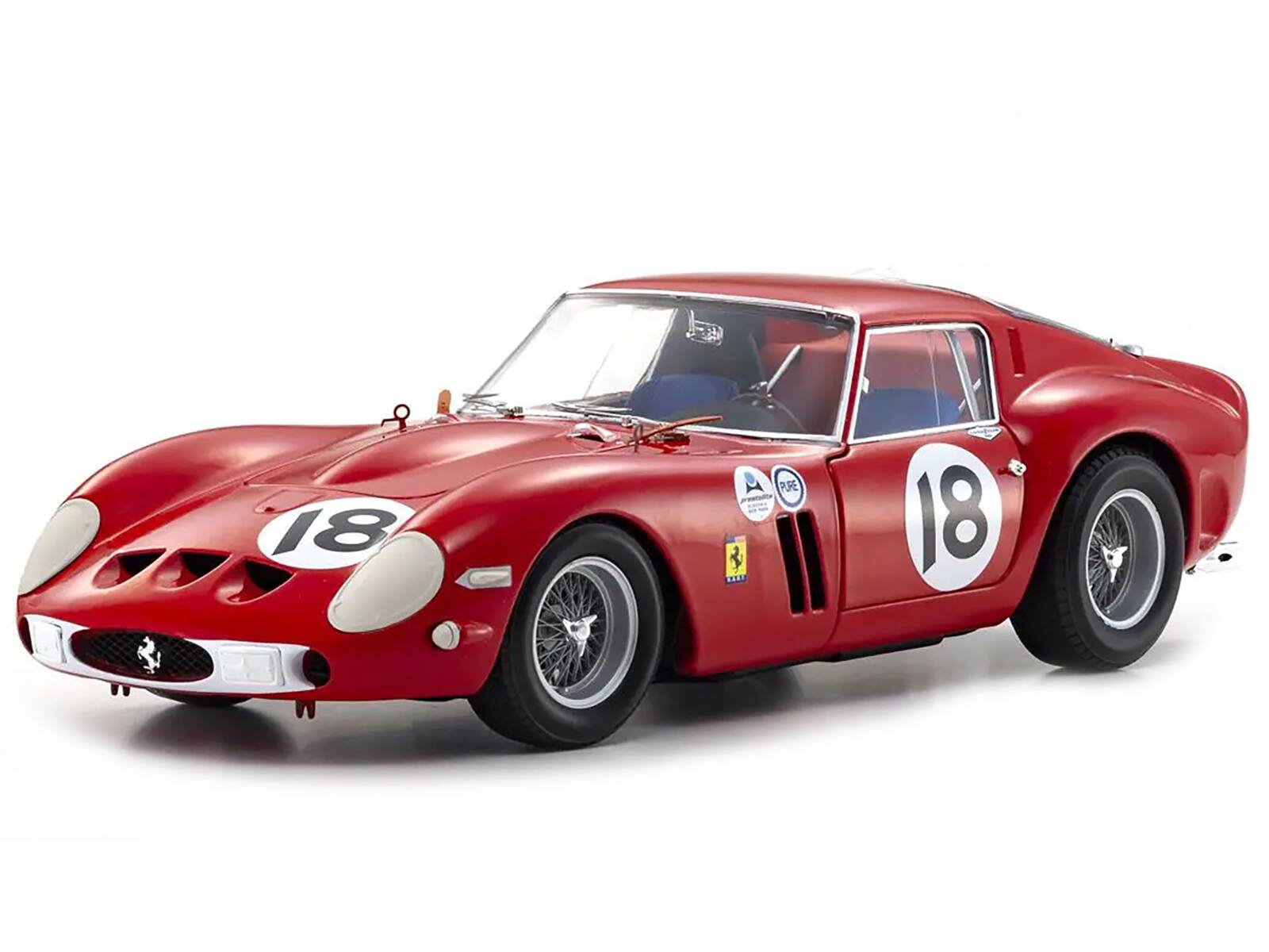 Alt View 5. Kyosho - Ferrari 250 GTO #18 Pedro Rodriguez Winner "Daytona 3 Hours" (1963) 1/18 Diecast Model Car by Kyosho.