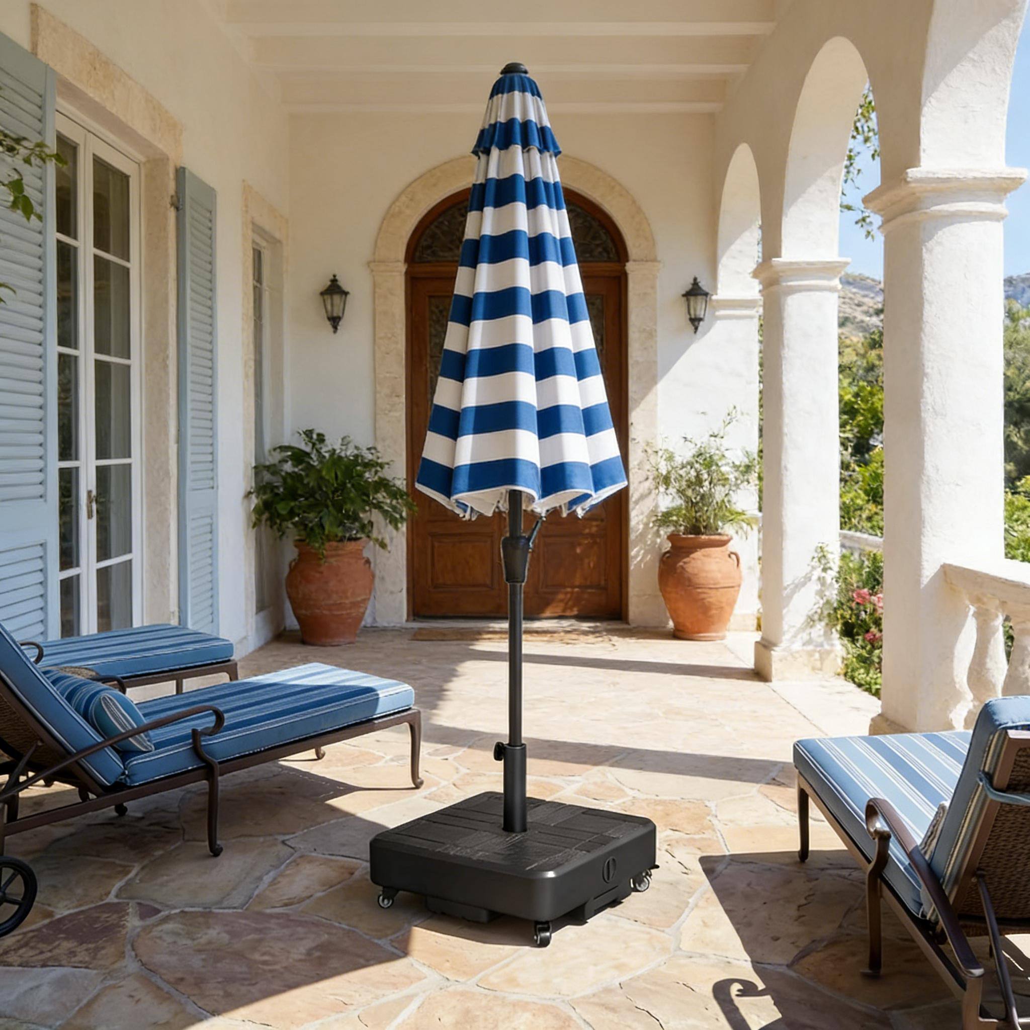 Angle. Anysun - Anysun Versatile Fit Design Mobile Patio Umbrella Base, Assembly Required - Black.